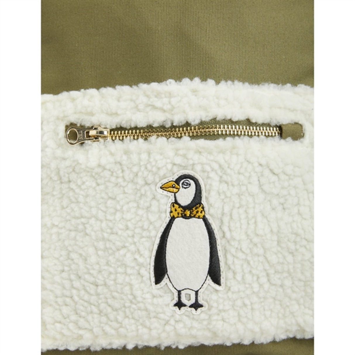 Mini Rodini Penguin Emb Ryggsäck Green