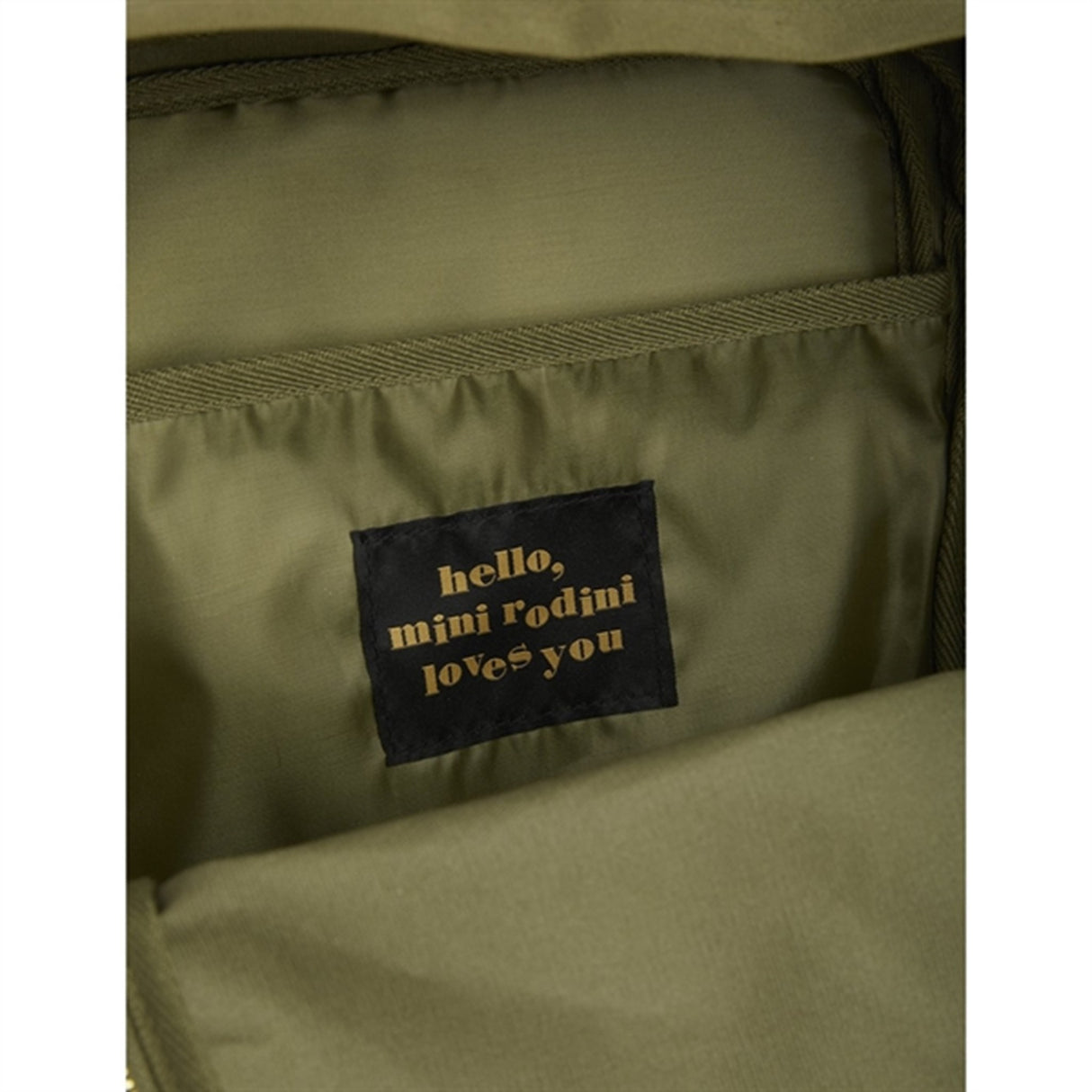 Mini Rodini Penguin Emb Ryggsäck Green