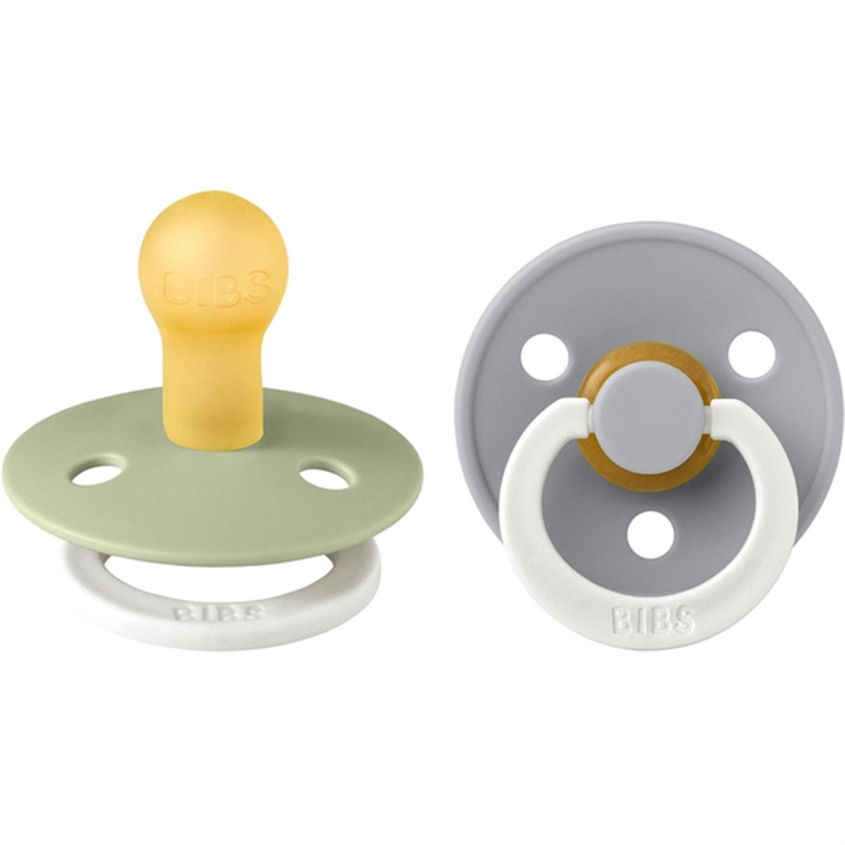 Bibs Colour Latex Napp 2-pack Sage Glow/Cloud Glow