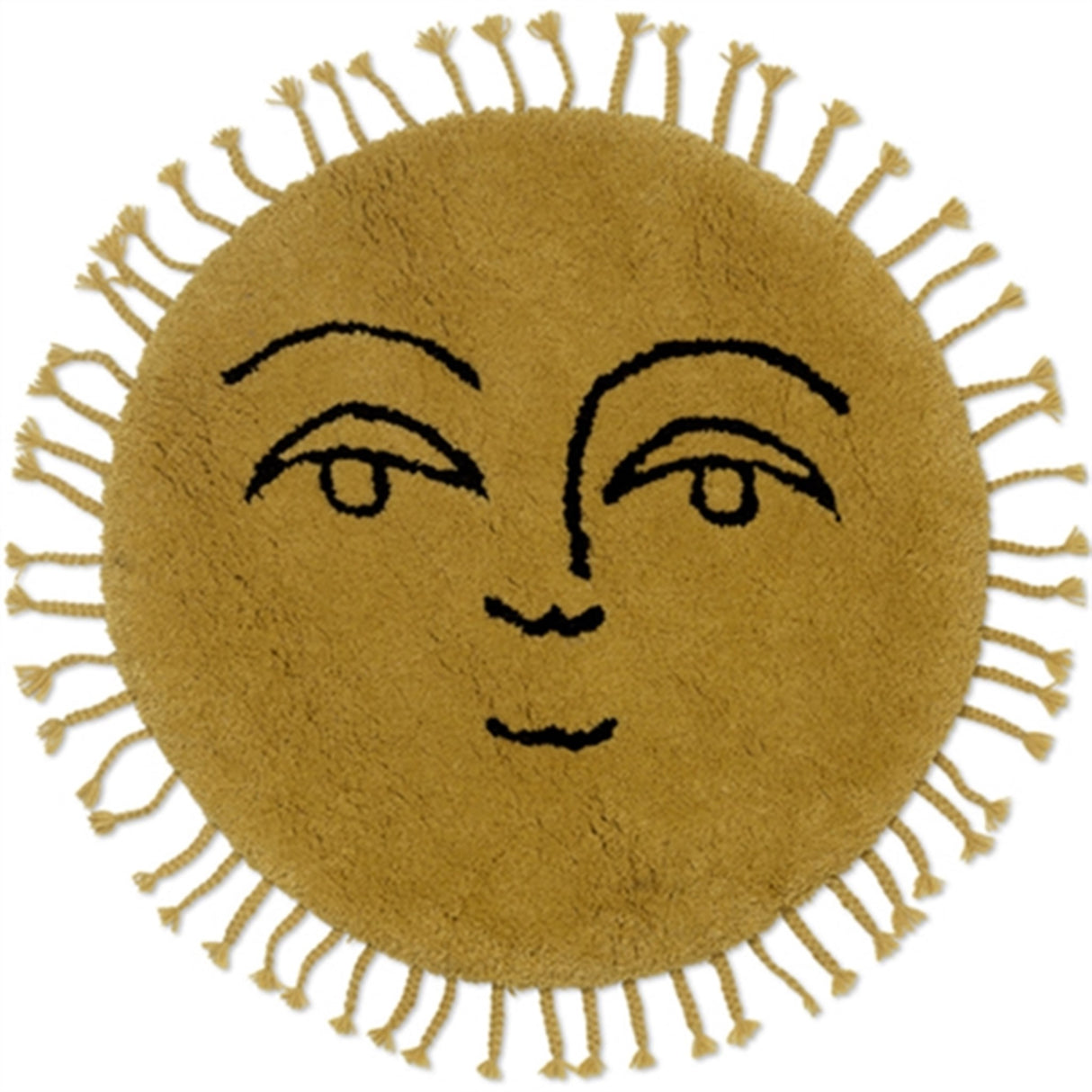 Ferm Living Sol Tufted Filt - Small Yellow