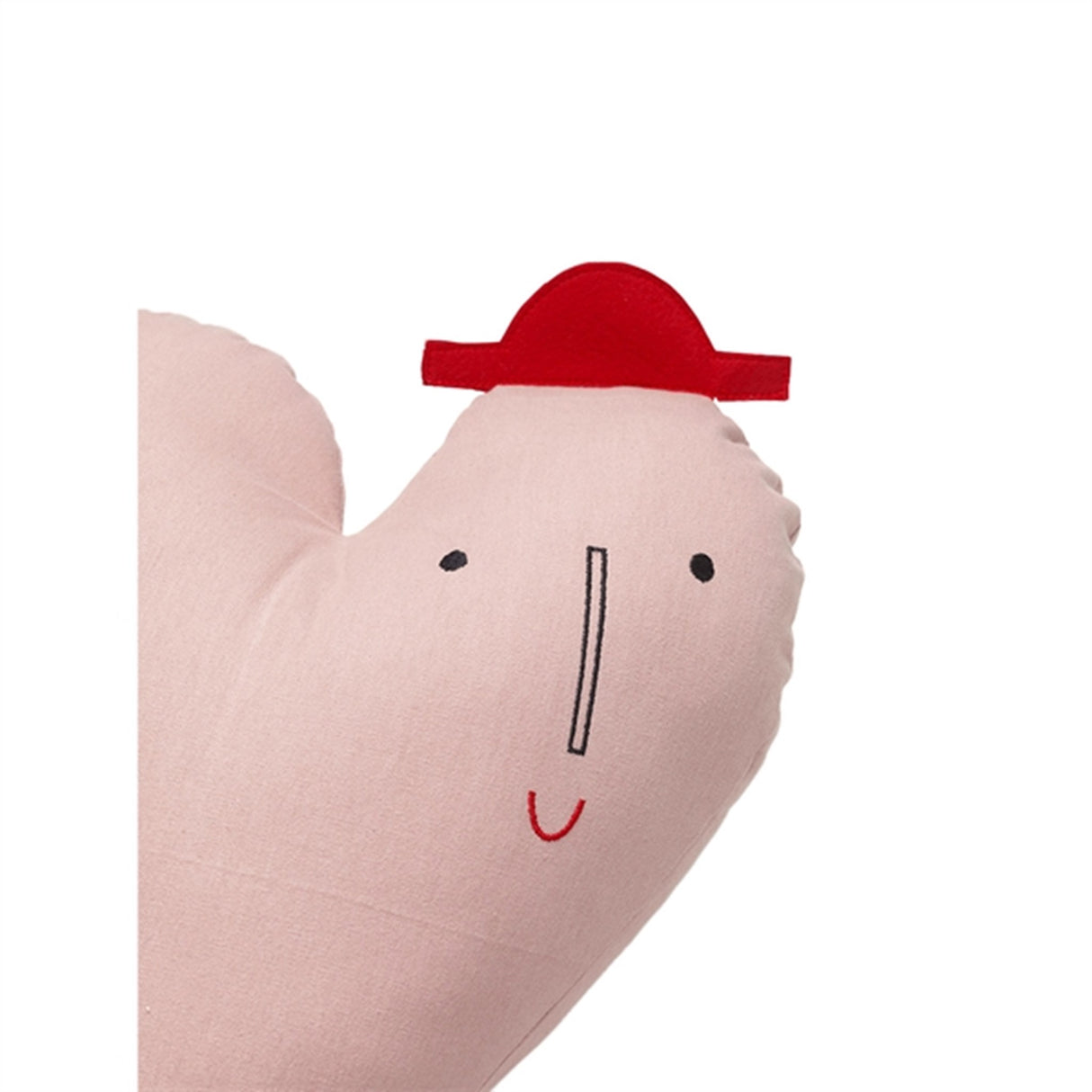 Ferm Living Hjärta Kudde Dusty Rose