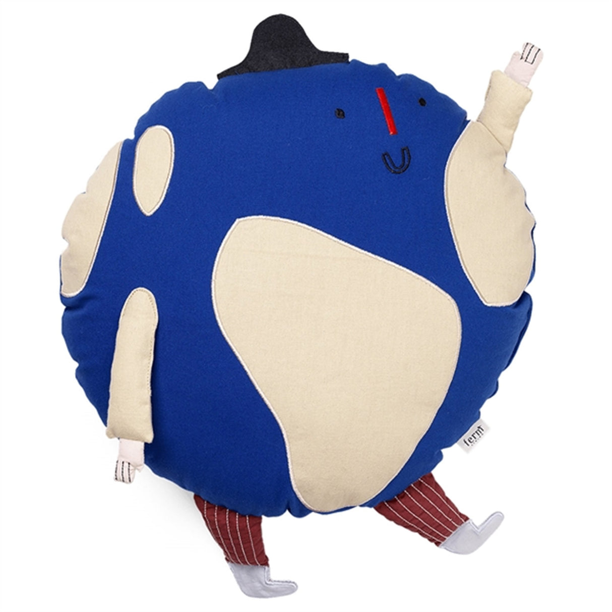 Ferm Living Värld Kudde Bright Blue