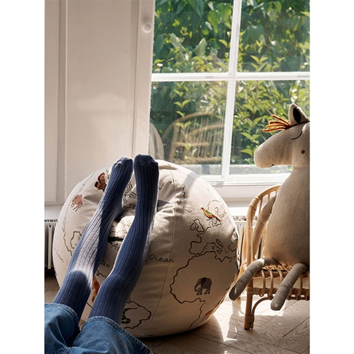 Ferm Living Värld Poff Off-White