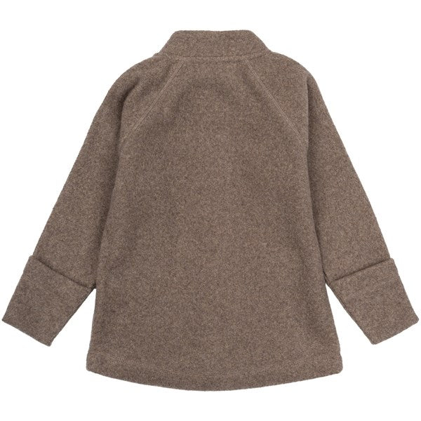 Mikk-Line Bomull Fleece Jacka Melange Denver