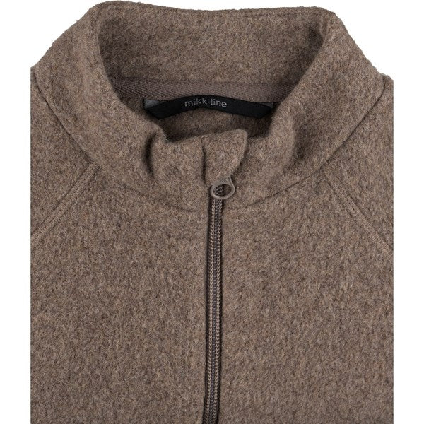 Mikk-Line Bomull Fleece Jacka Melange Denver