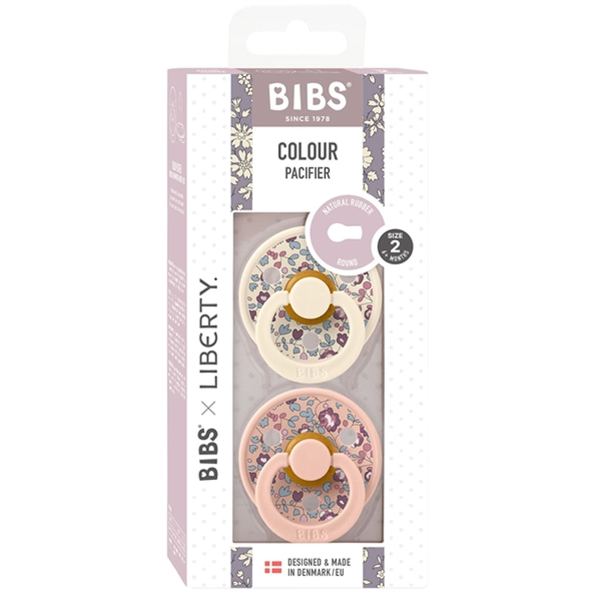 Bibs x Liberty Latex Nappar 2-pack Eloise Blush Mix