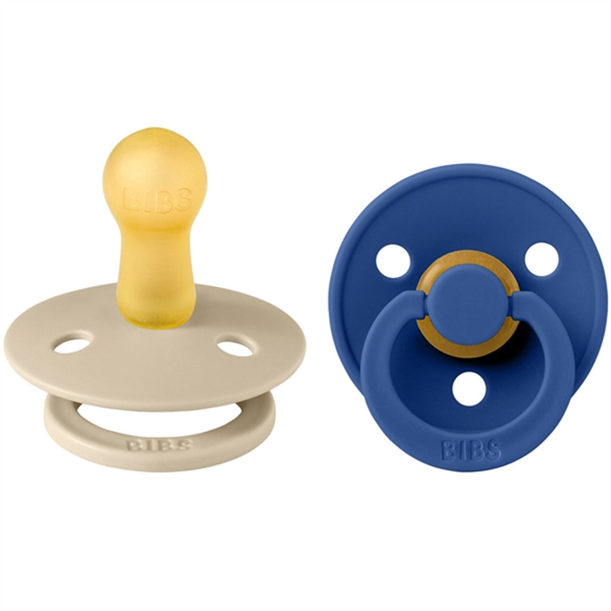 Bibs Colour Latex Napp 2-pack Vanilla/Cornflower