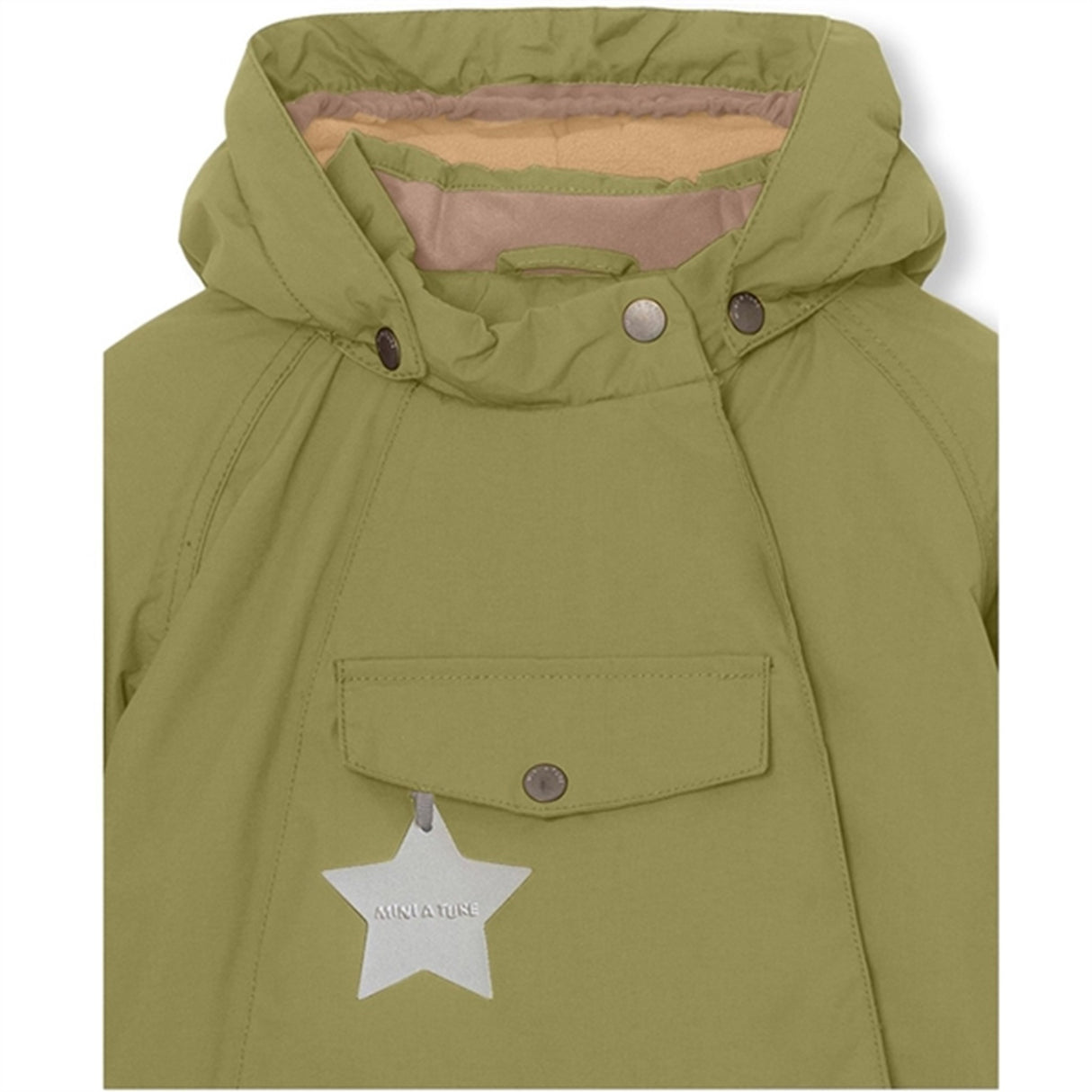 MINI A TURE Wang Fleece Vinterjacka Mosstone