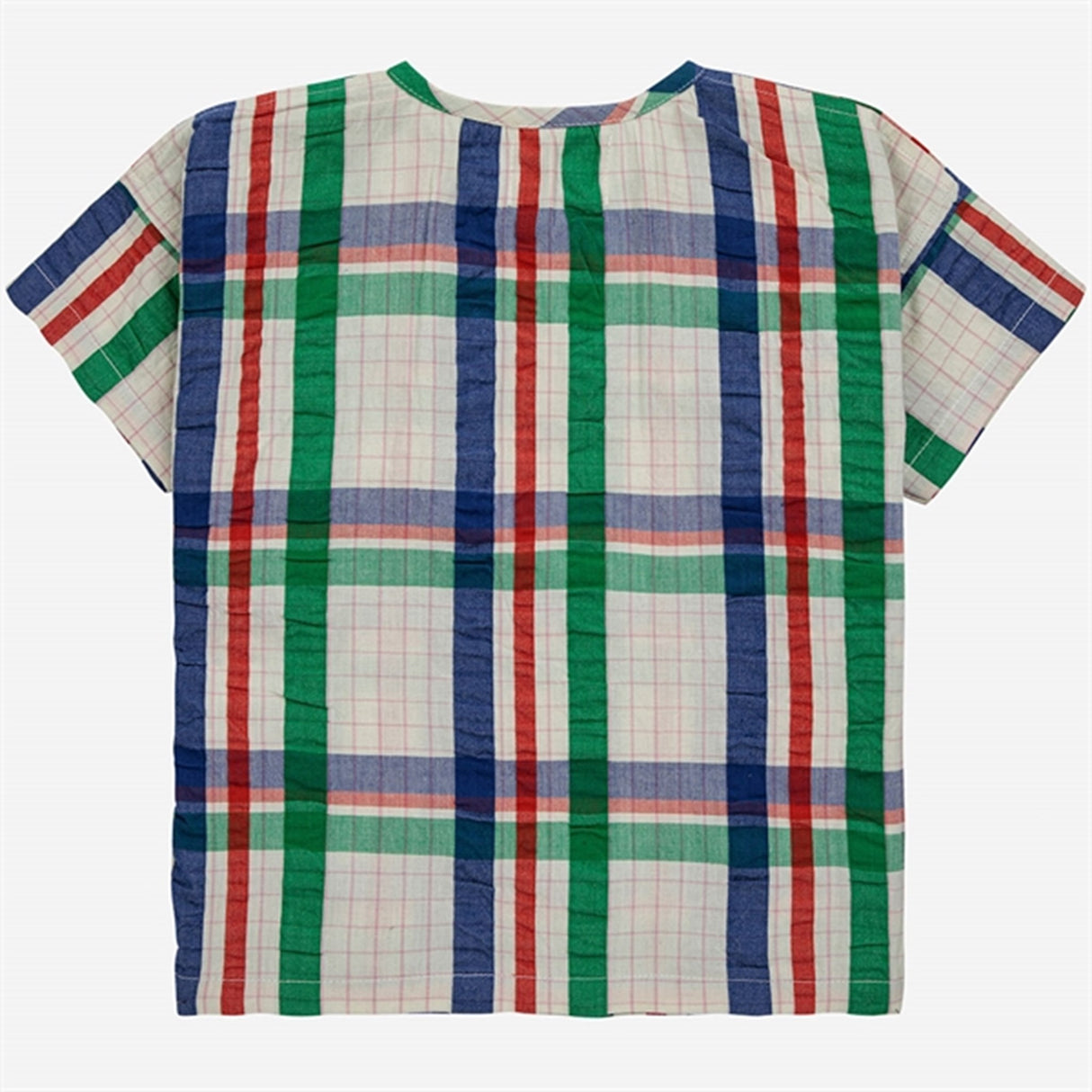 Bobo Choses Bebis Madras Checks Woven Shirt Short Sleeve Multicolor