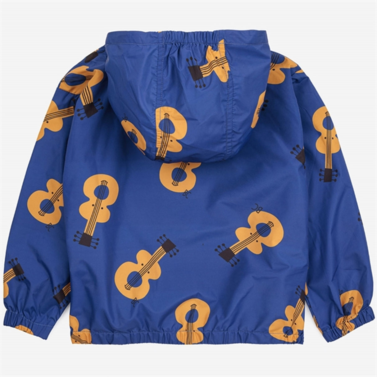 Bobo Choses Bebis Acoustic Guitar All Över Jacka Wind Stopper Blue