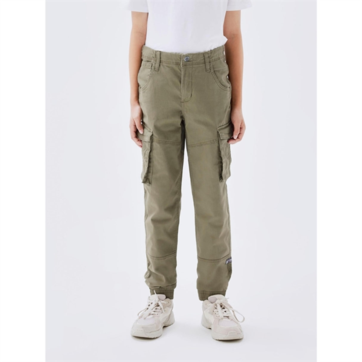 Name it Deep Lichen Green Ryan Cargo Twill Byxor Noos