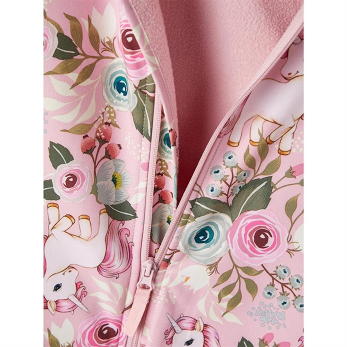 Name it Pink Nectar Alfa Softshell Drakt Floral Noos