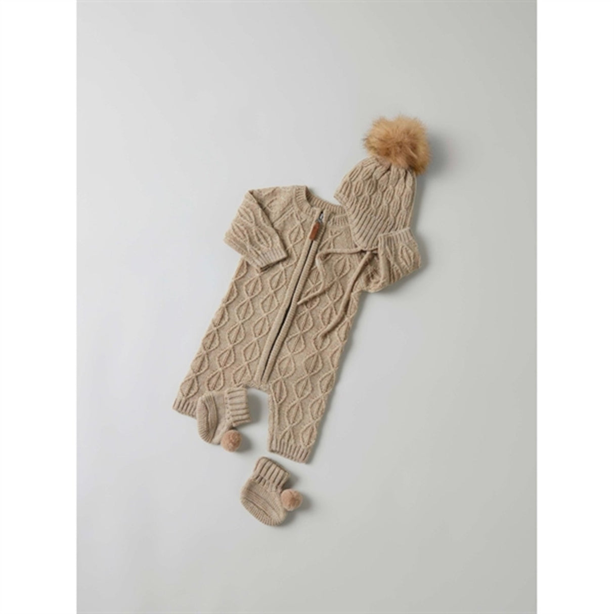 Name it White Pepper Wrilla Ull Stickat Mössa