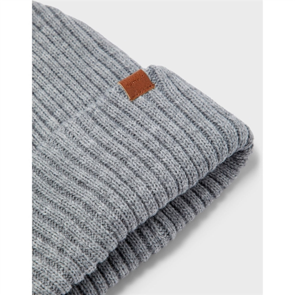 Name it Grey Melange Milan Stickat Beanie