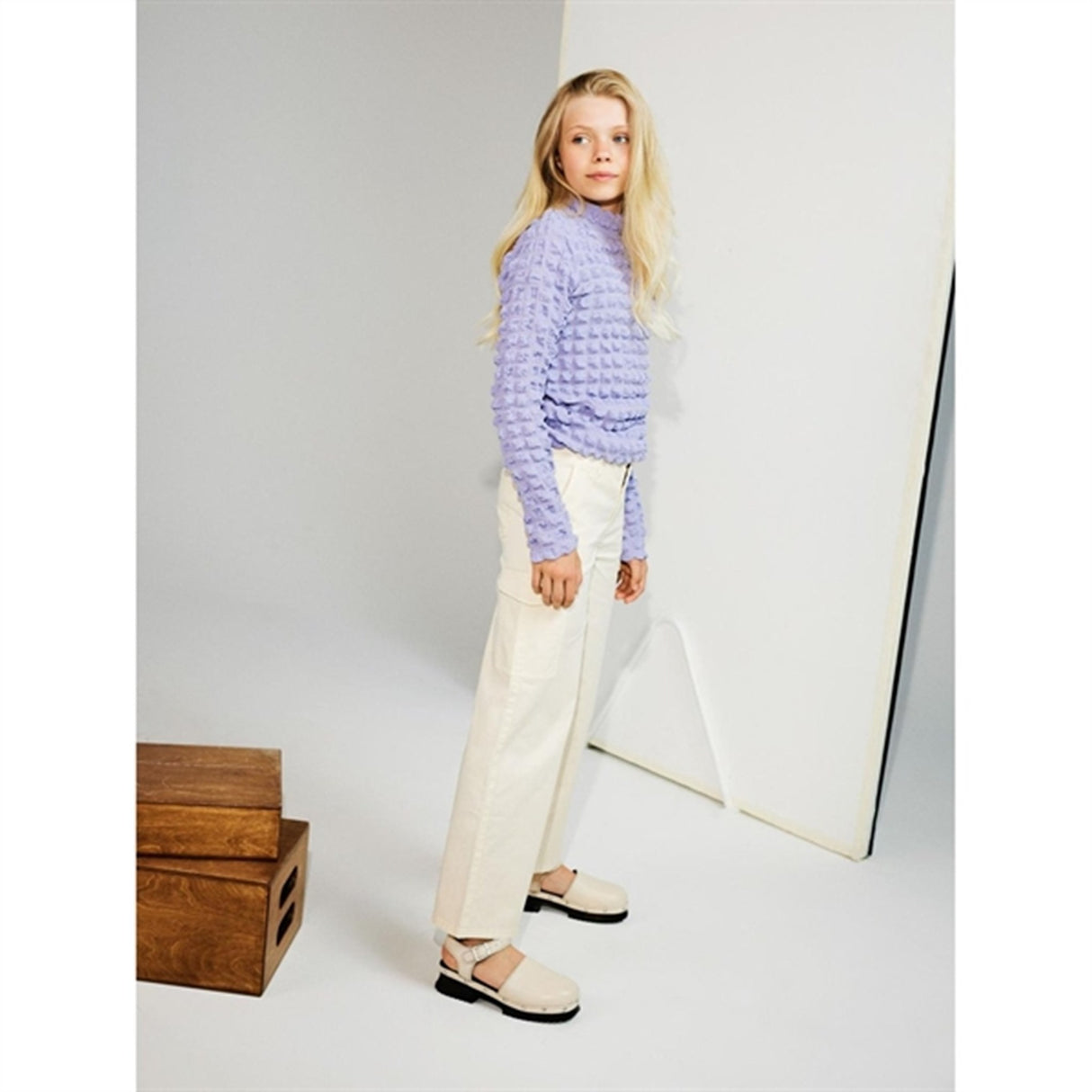 Name it Turtledove Rose Wide Twill Cargo Byxor Noos