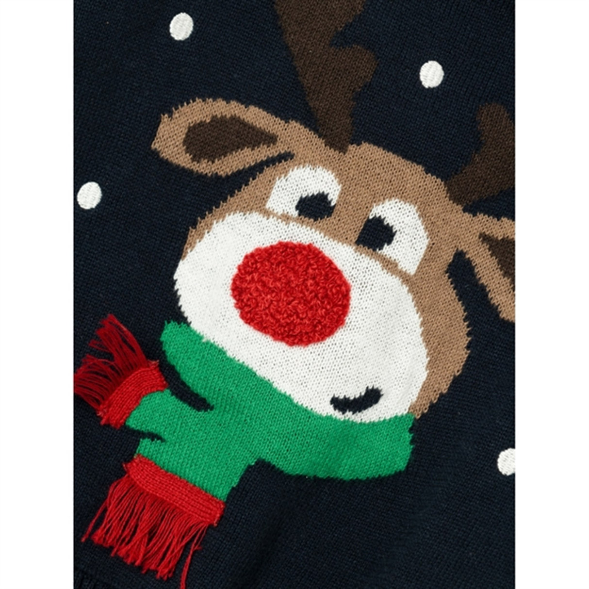 Name it Dark Sapphire Rodeer Stickad Tröja