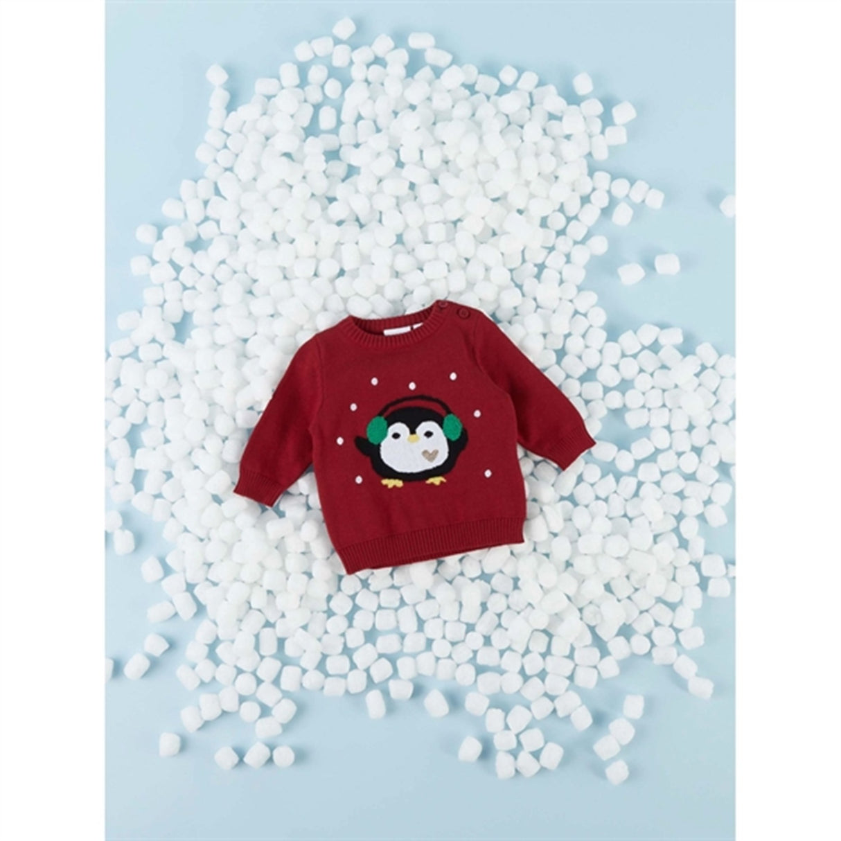 Name it Jester Red Radeer Stickad Tröja