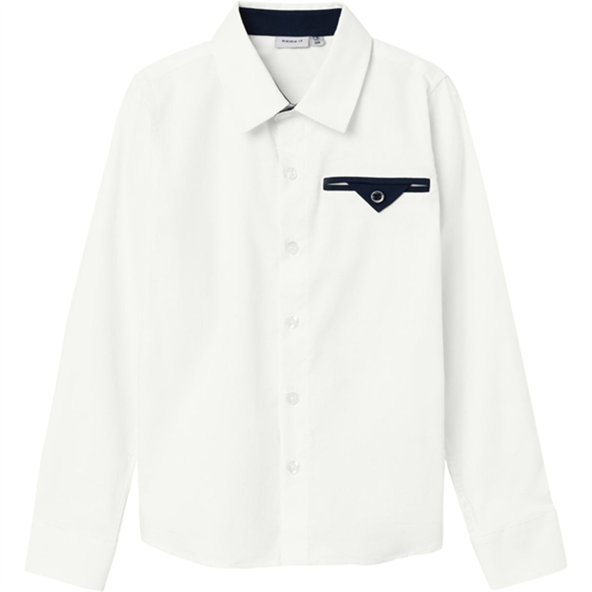 Name it Bright White Rinal Skjorta