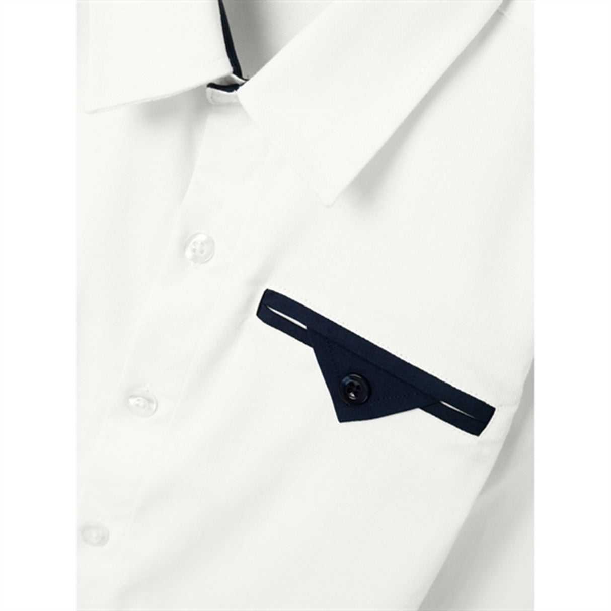 Name it Bright White Rinal Skjorta