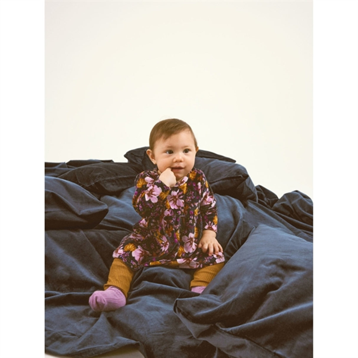 Name it India Ink Restanne Velour Klänning