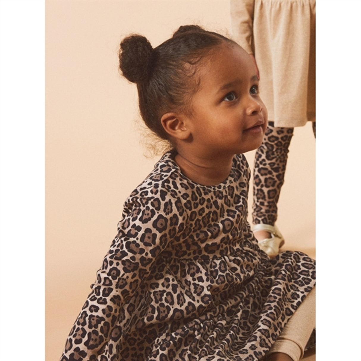 Name it Oxford Tan Sys Klänning