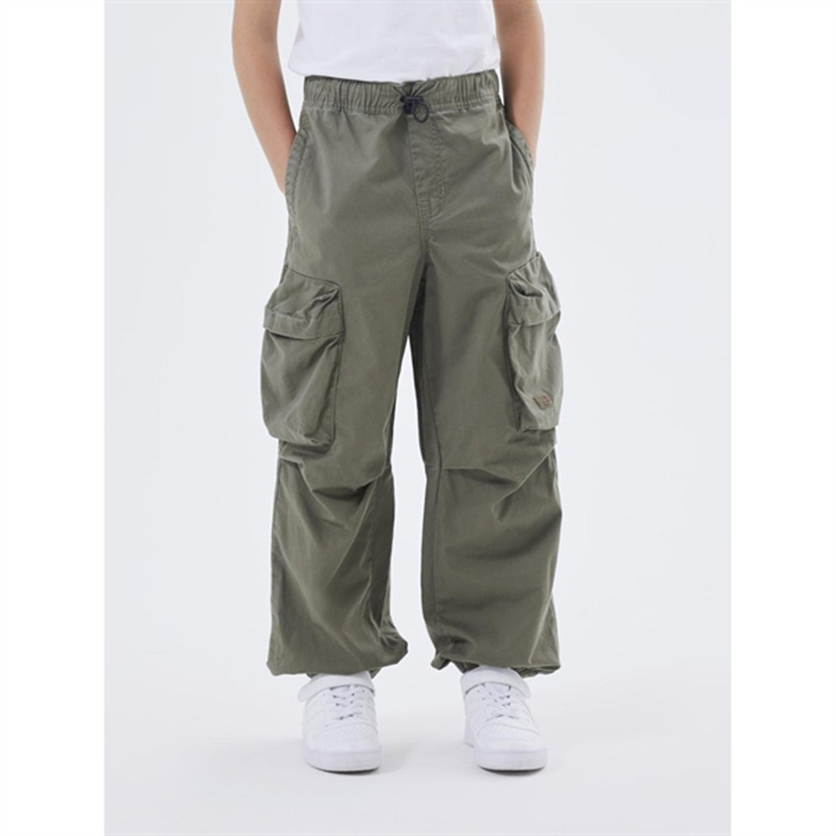 Name it Dusty Olive Ben Parachute Twill Byxor Noos