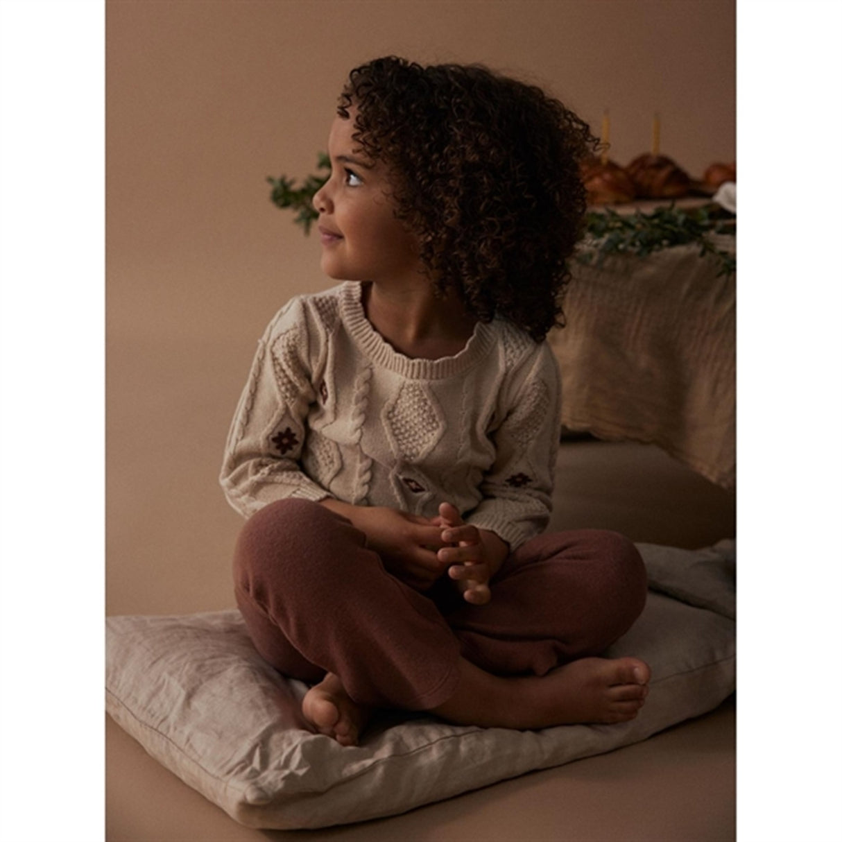 Lil'Atelier Fog Tila Stickat Tröja