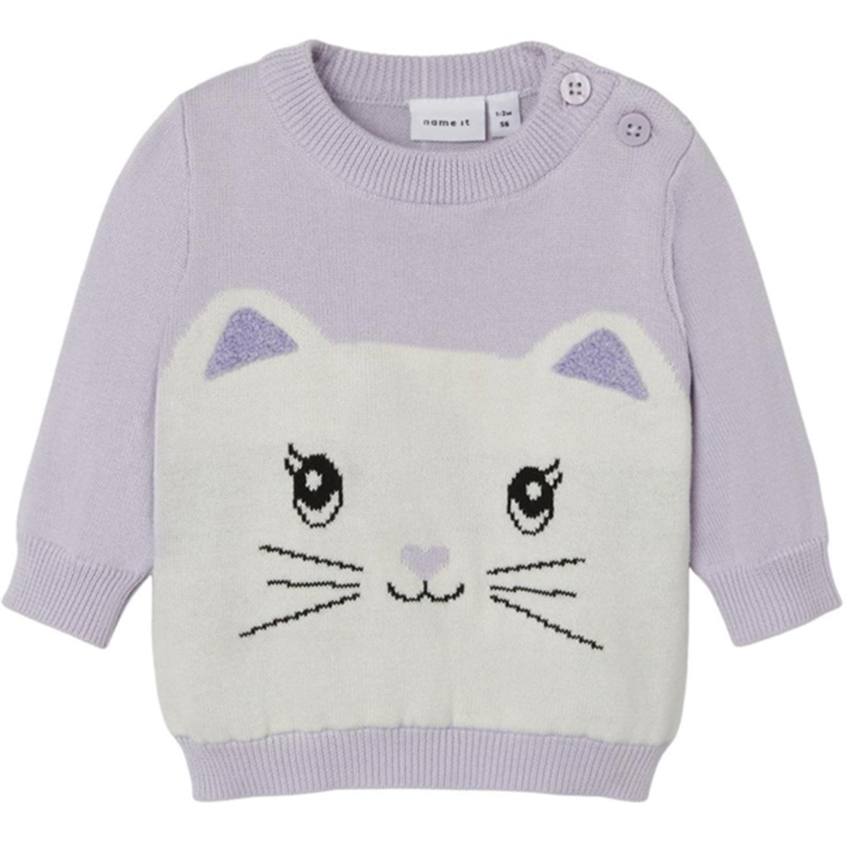 Name it Orchid Petal Dasally Stickat Blus