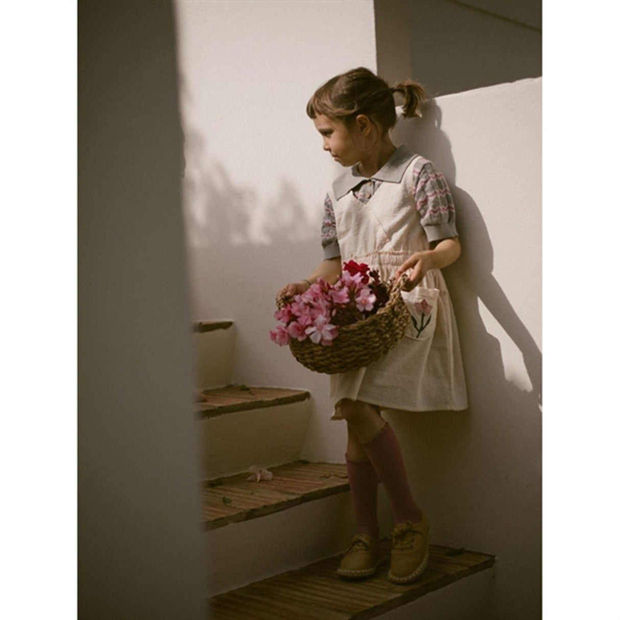 Lil'Atelier Dried Sage Danita Stickat Pikétröja