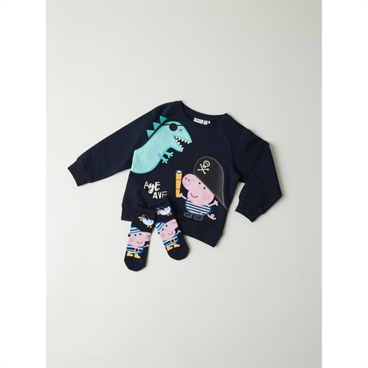 Name it Dark Sapphire Madden Peppa Pig Sweatshirt