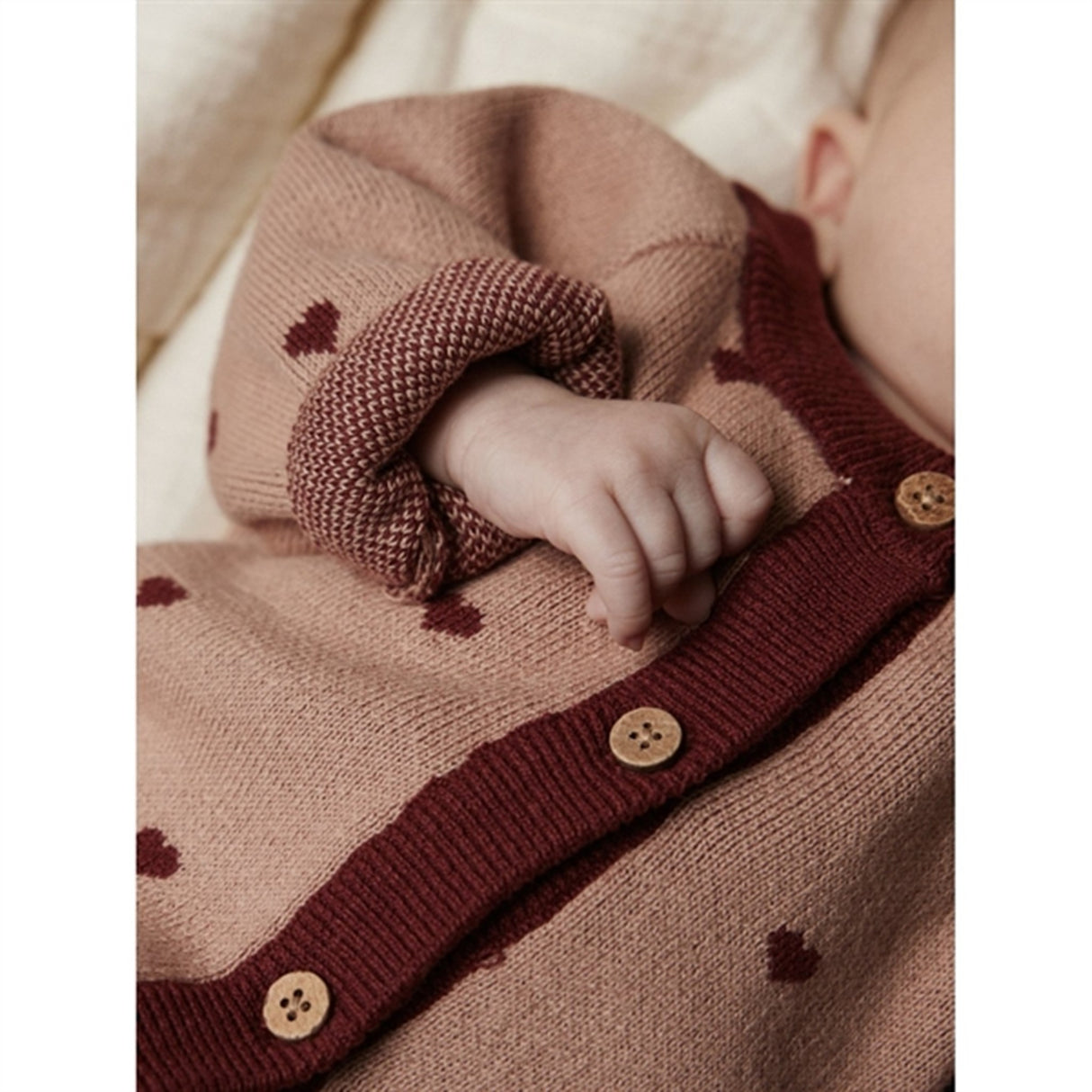 Lil'Atelier Nougat Saran Stickat Cardigan