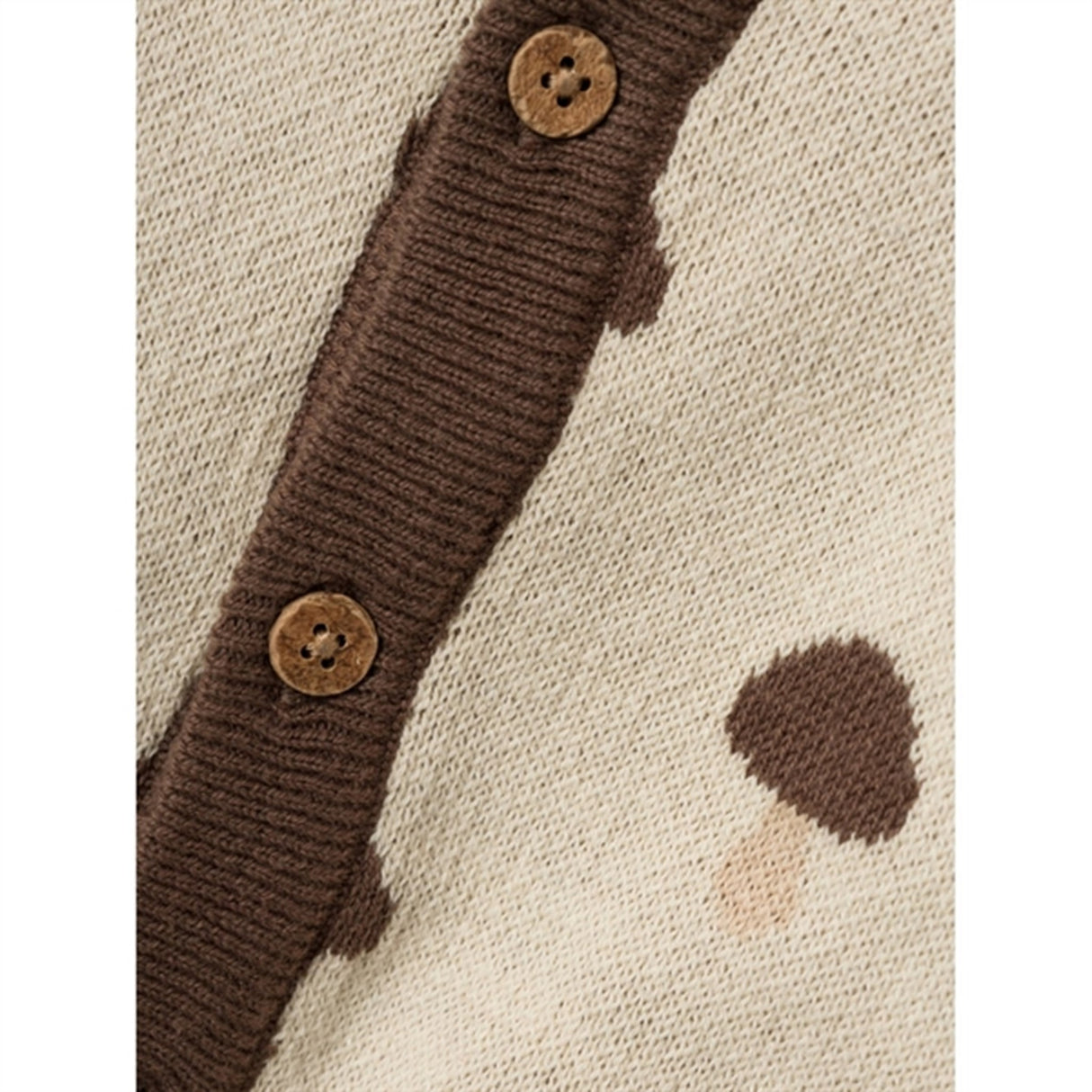 Lil'Atelier Wood Ash Saran Stickat Cardigan