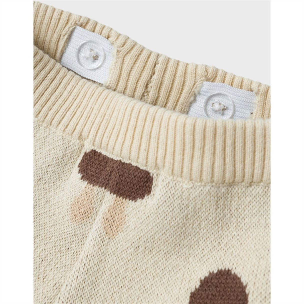 Lil'Atelier Wood Ash Saran Stickat Byxor