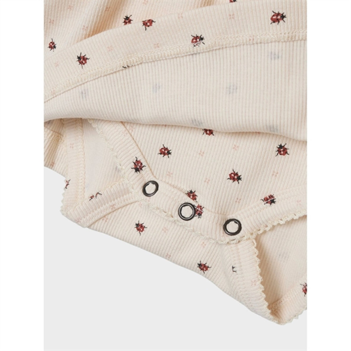 Lil'Atelier Whitecap Gray Ladybug Gago Body Klänning