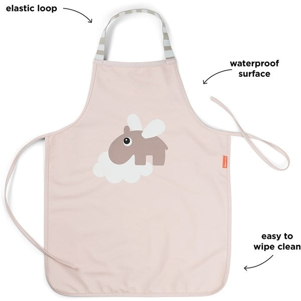 Done by Deer Vandtæt Barnförkläde Happy Clouds Pudder