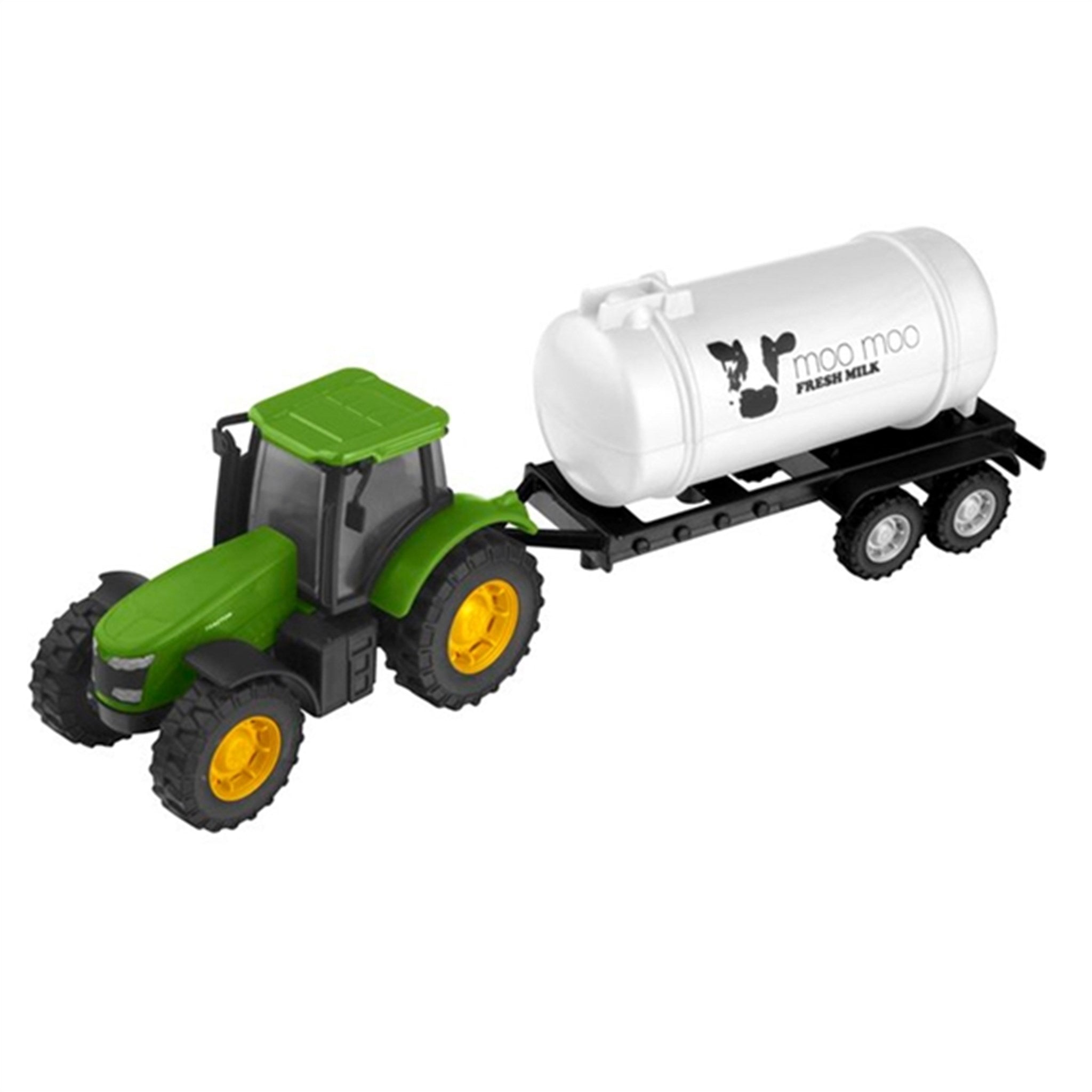 Teamsterz Tractor och Trailer Grön Mjölktank