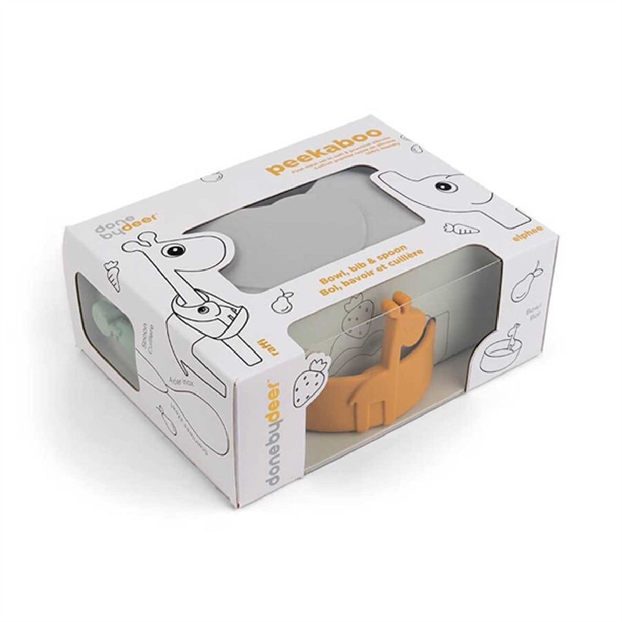 Done by Deer Peekaboo Første Måltidsset Deer Friends Powder