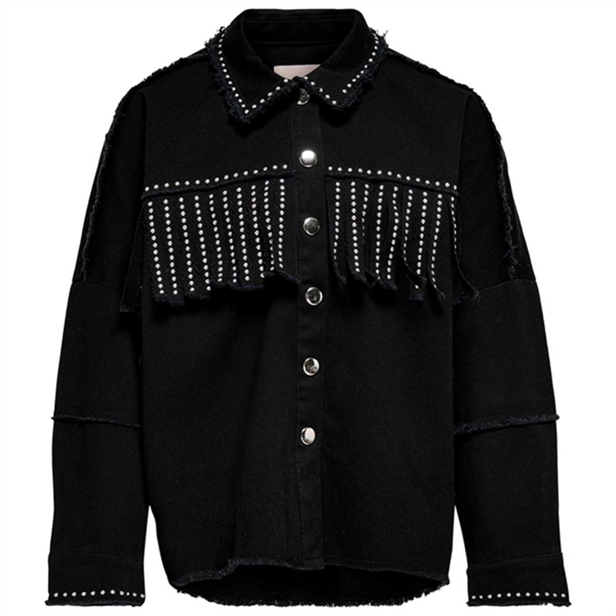 Kids ONLY Black Frynse Skjorta Woxer