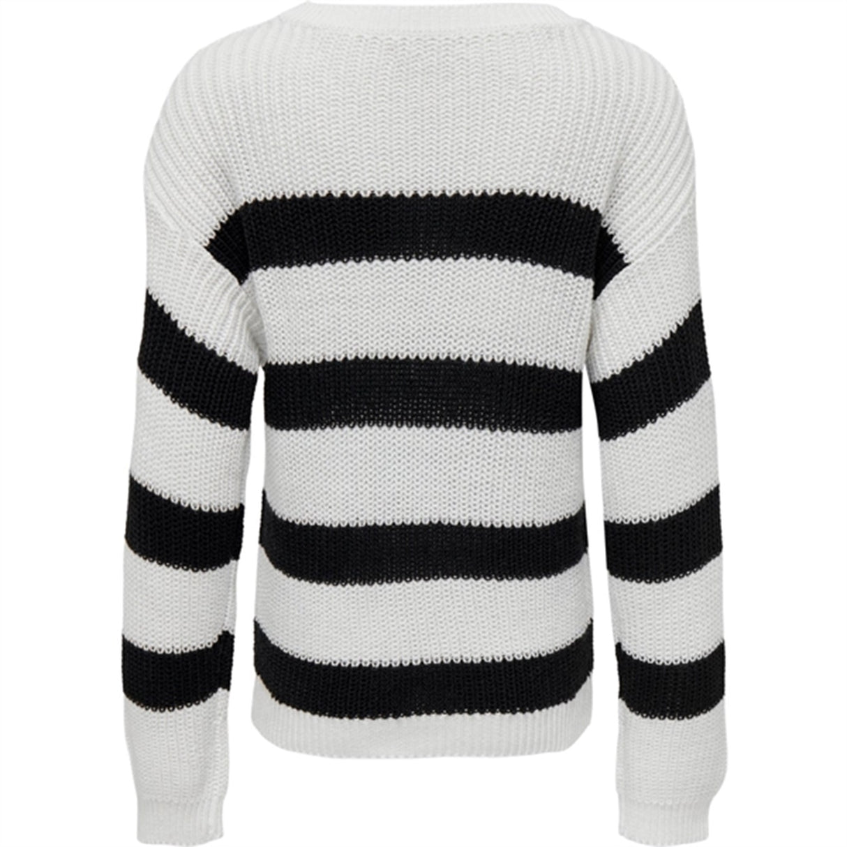 kids only Cloud Dancer Black Sif Striped Stickat Tröja
