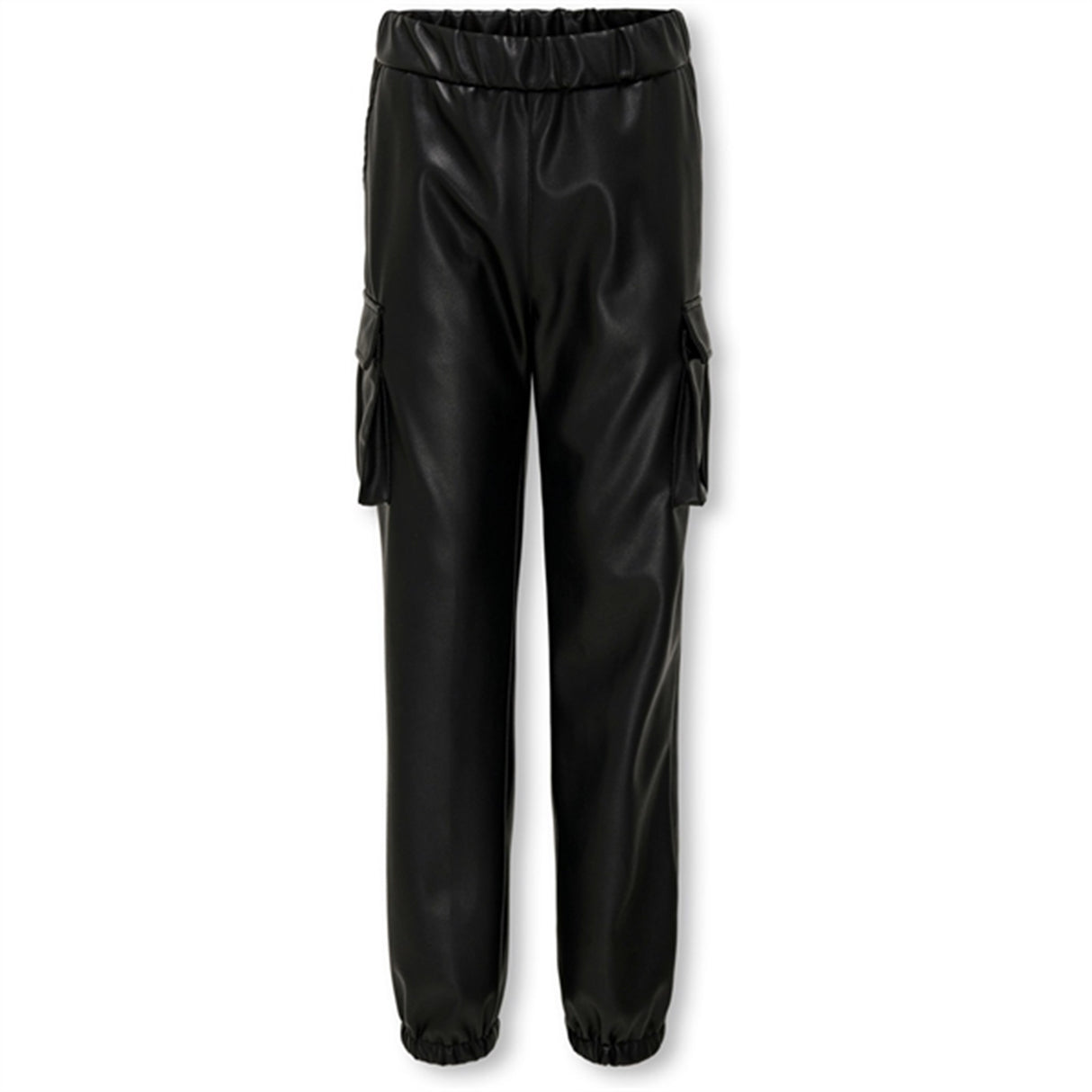 Kids ONLY Black Heidi Faux Läder Trackpants