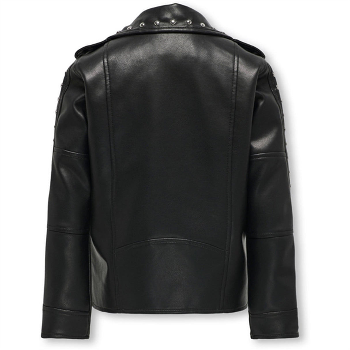Kids ONLY Black Sia Studded Faux Läder Biker Jacka