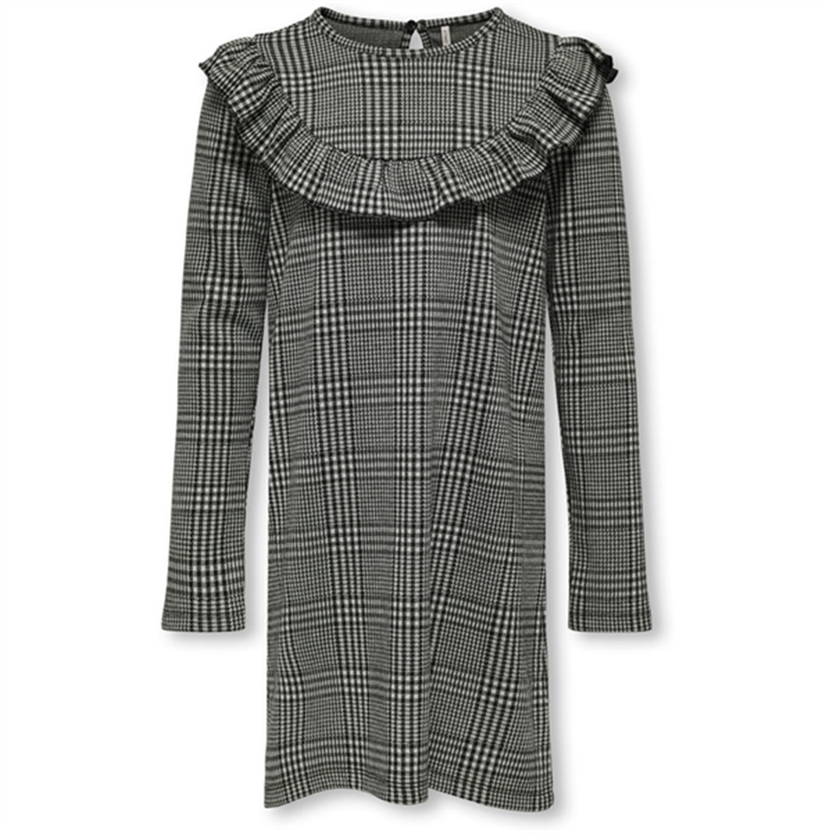 Kids ONLY Black Meduim Grey Allen Check Klänning