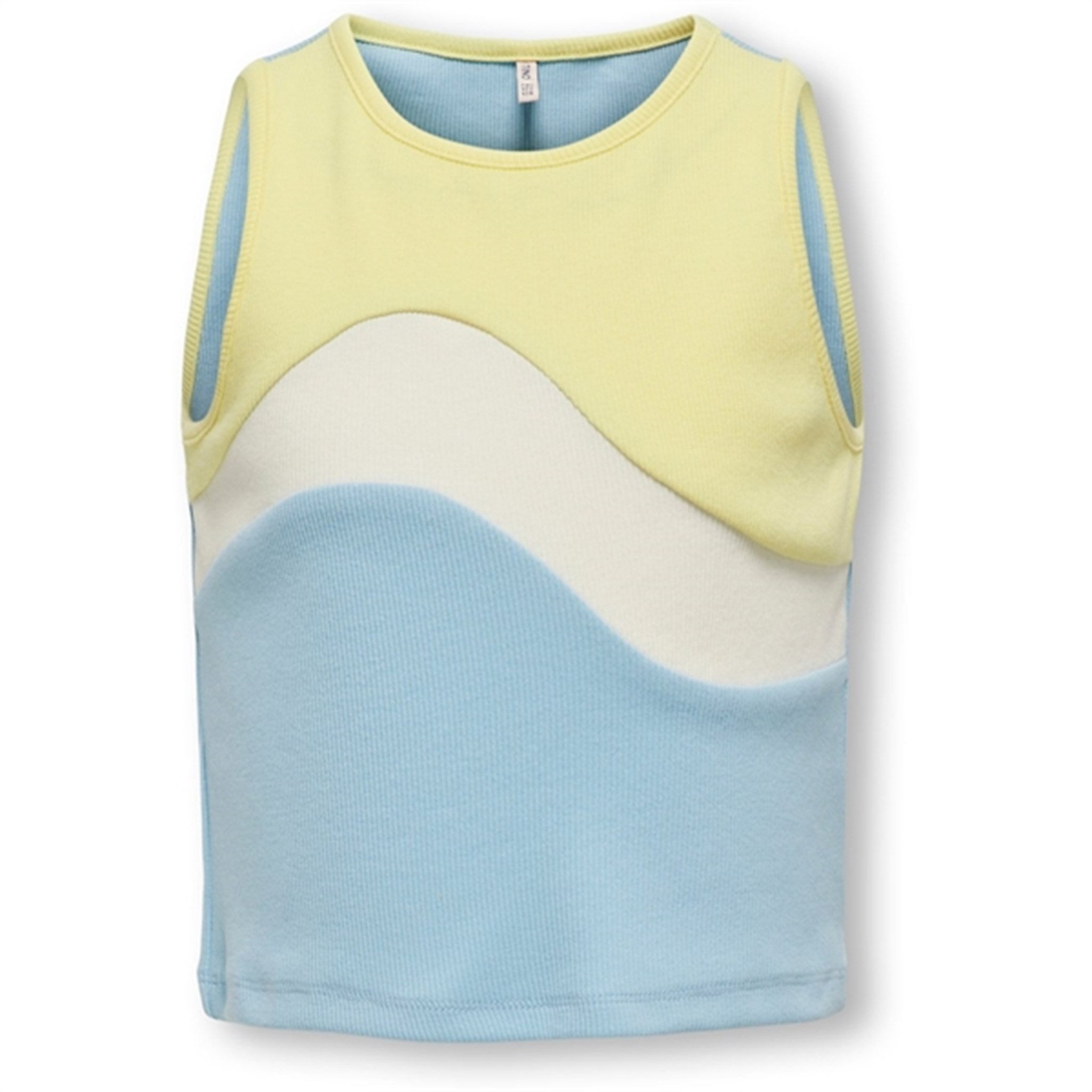 Kids ONLY Clear Sky / Yellow Pear Gry Color Block Topp