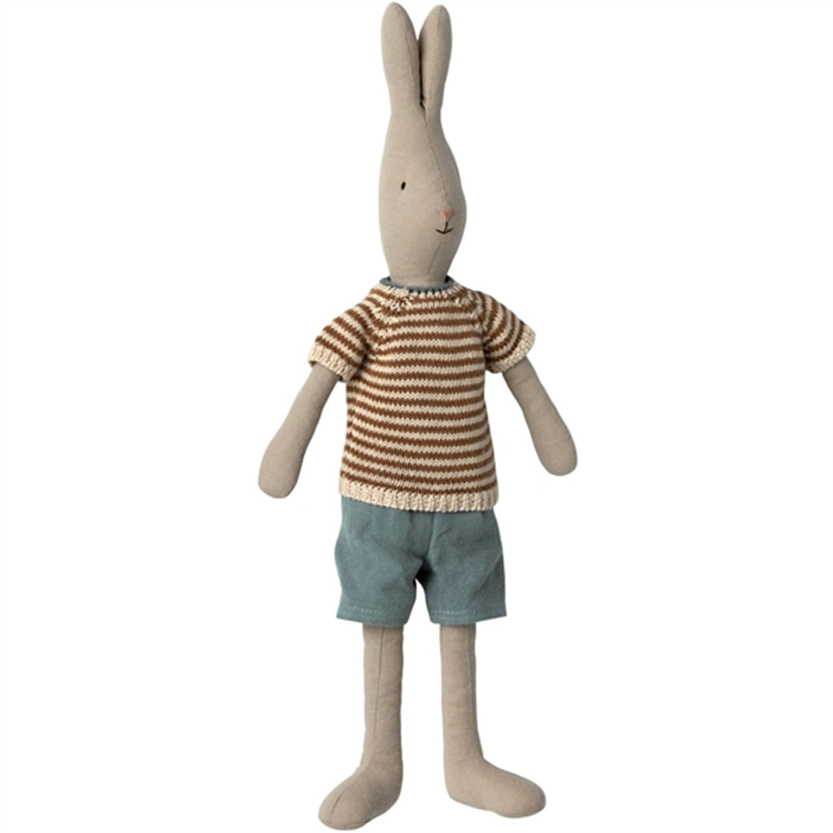 Maileg Kanin størrelse 3 Stickat bluse och shorts