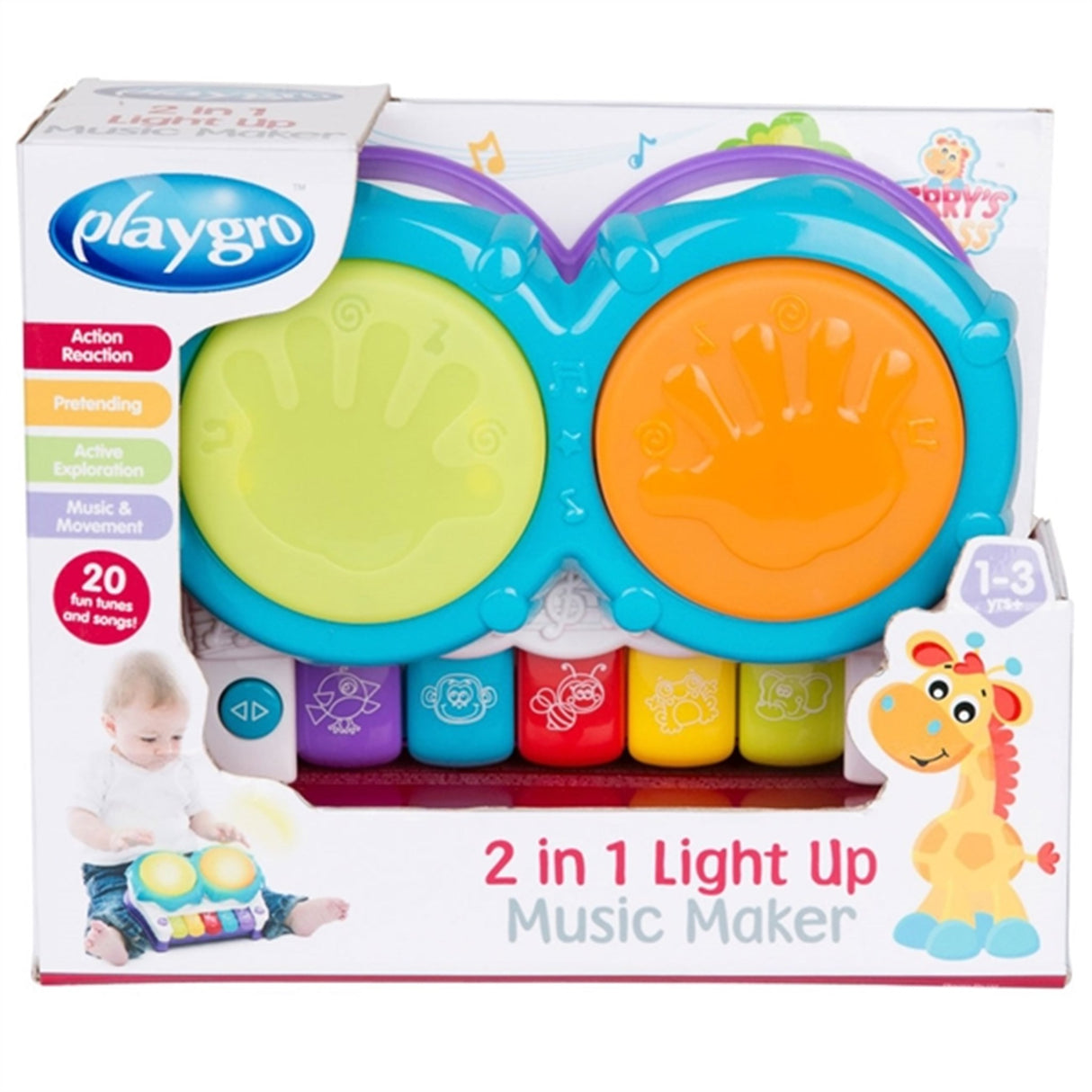 Playgro 2-I-1 Light Up Music Maker