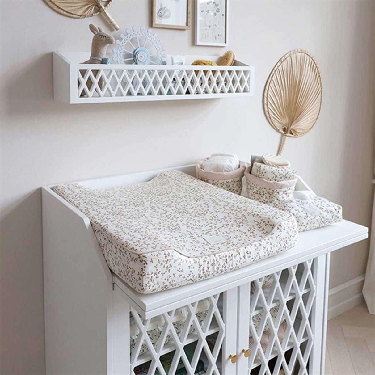 Cam Cam Copenhagen Quilted Förvaringskorgar 2-Pack Lierre/Almond