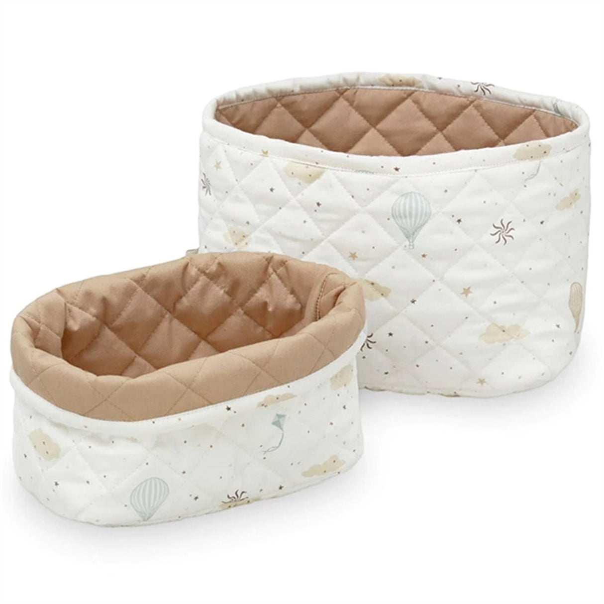 Cam Cam Copenhagen Quilted Förvaringskorg 2-Pack Dreamland/Camel