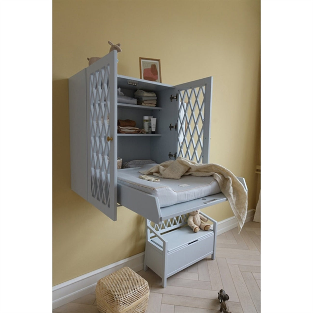 Cam Cam Copenhagen Skötbädd Classic Stripes Blue