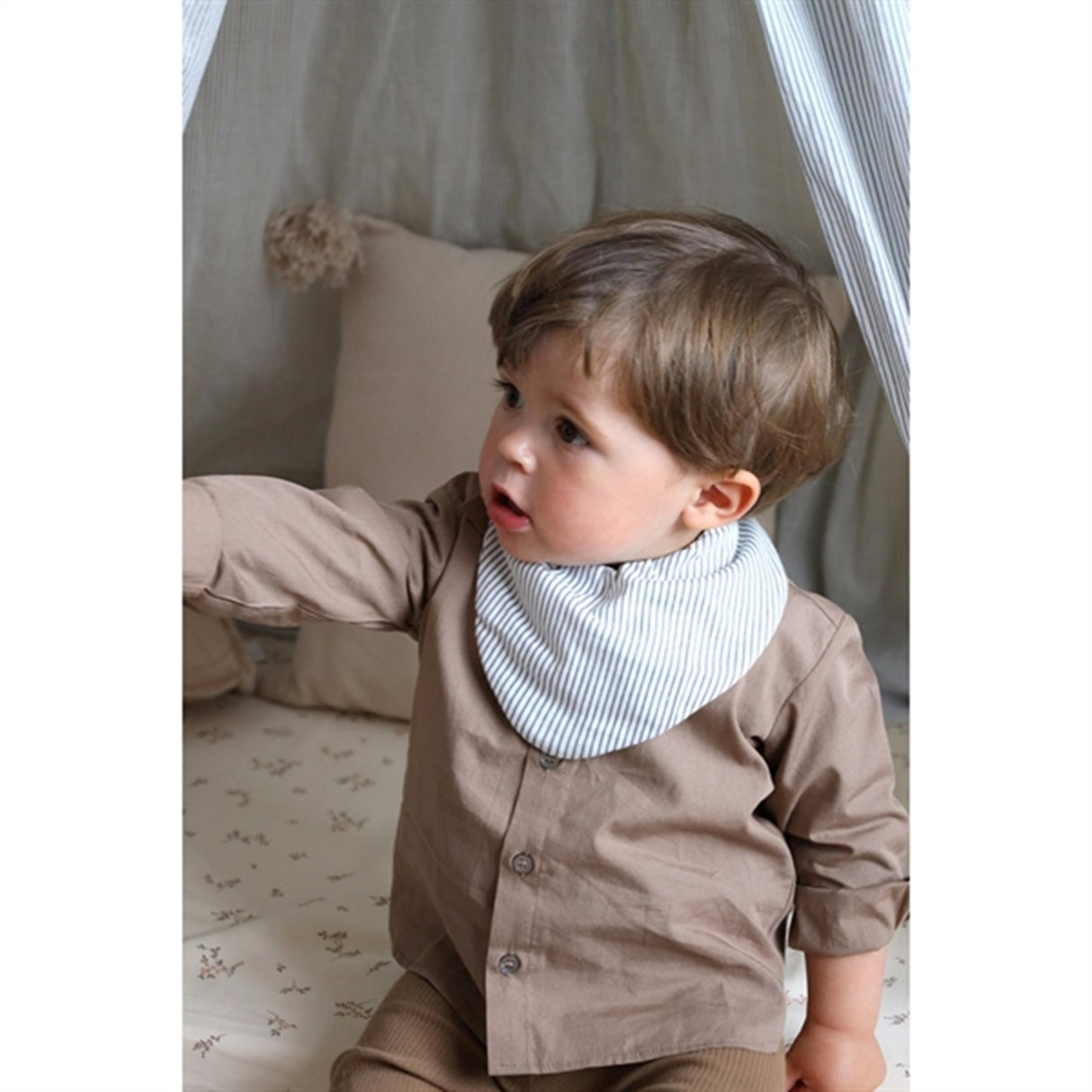 Cam Cam Copenhagen Bandana Savlesmæk 2-pack Classic Stripes Blue