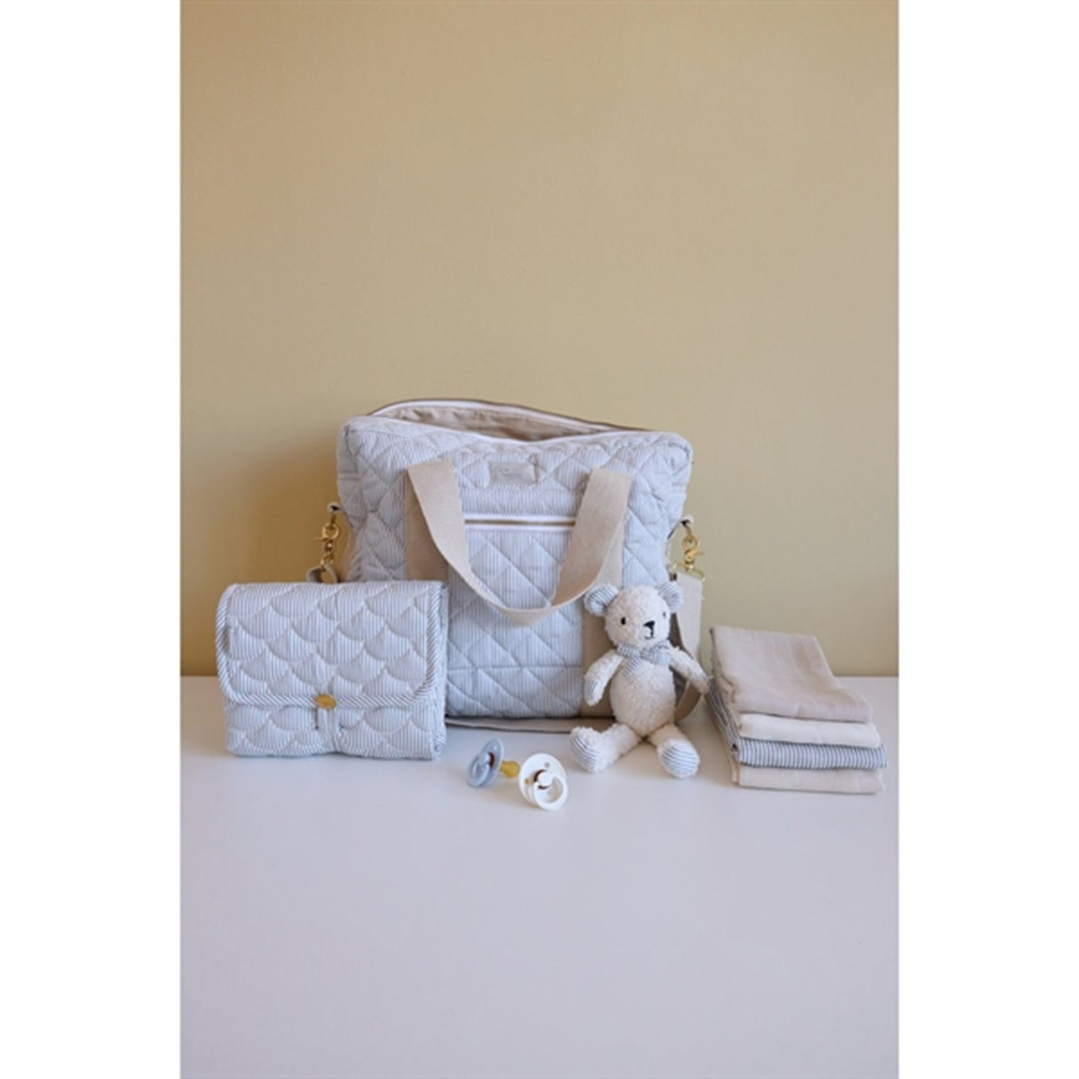 Cam Cam Copenhagen Skötväska Classic Stripes Blue